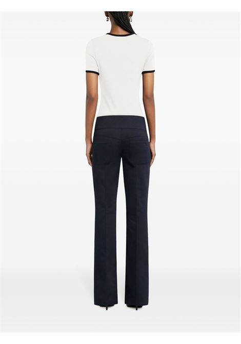 signature contrast t-shirt woman white COURRÈGES | 125JTS017JS02030083