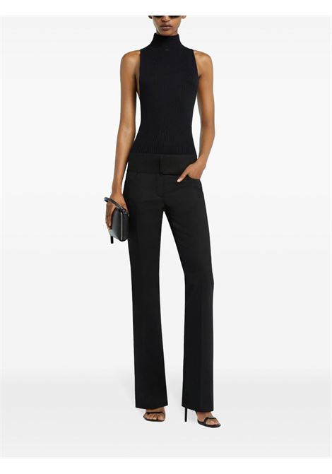 top mockneck donna nero COURRÈGES | 125MTO384FI00499999