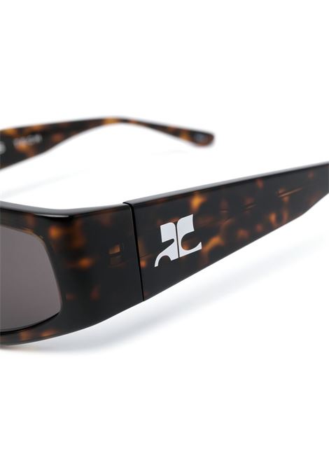 tech sunglasses woman brown COURRÈGES | 322ALU001AC0006I005