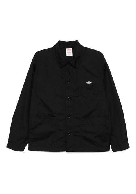 back logo coveralls unisex light black DANTON | DT-A0661BLACK