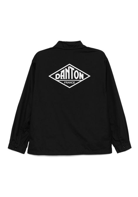 back logo coveralls unisex light black DANTON | DT-A0661BLACK