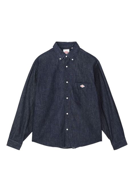 camicia dungaree b.d. donna indigo DANTON | DT-B0292INDIGO
