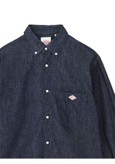 camicia dungaree b.d. donna indigo DANTON | DT-B0292INDIGO