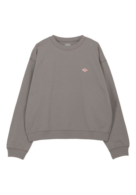 long sleeve sweat t-shirt woman grey DANTON | DT-C0203GREIGE