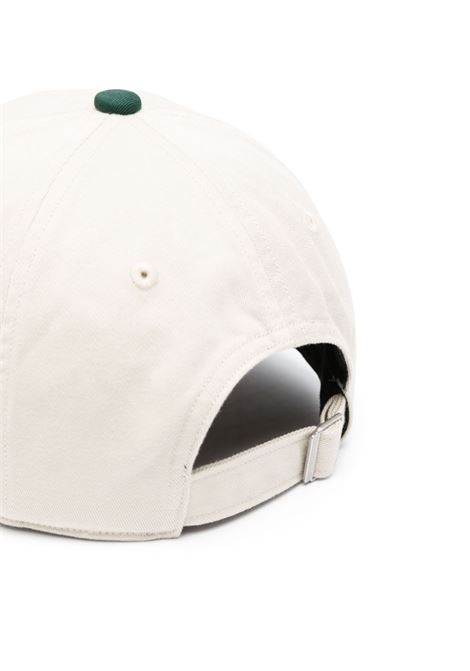 cappello chino cloth 6 panel 2 tone unisex ecru e verde DANTON | DT-H0228ECRU/GREEN