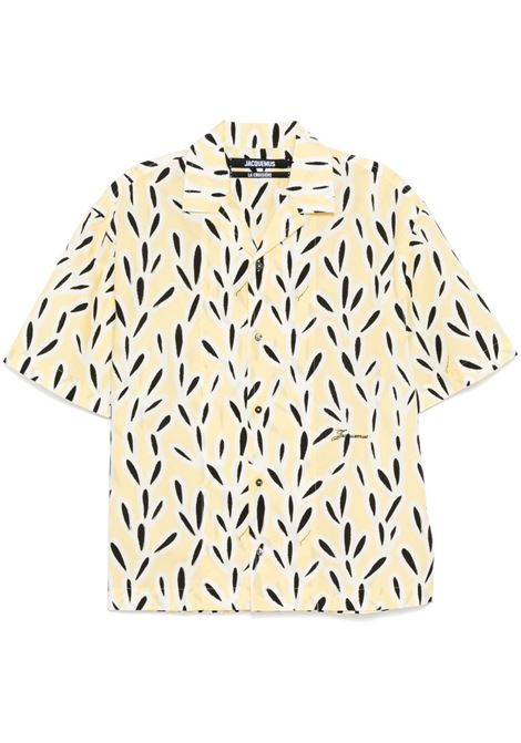 camicia la chemise jean uomo gialla JACQUEMUS | 255SH201-17052BO