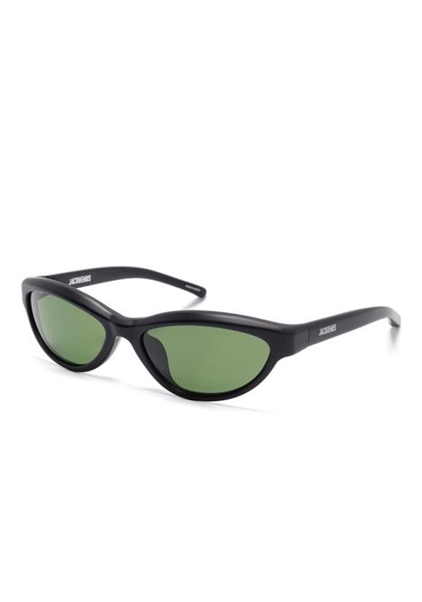 oacchiali da sole curvo unisex neri JACQUEMUS | JAC134C5SUN