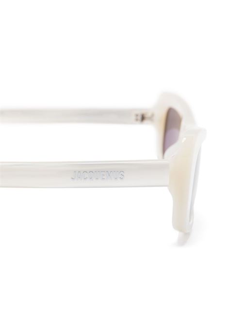 occhiali da sole capri metallic unisex perla JACQUEMUS | JAC55C10SUV
