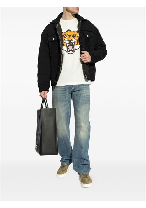 t-shirt happy tiger bianca KENZO | FF55TS5334SG02