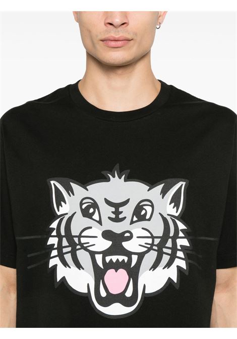 t-shirt happy tiger nera KENZO | FF55TS5334SG99J