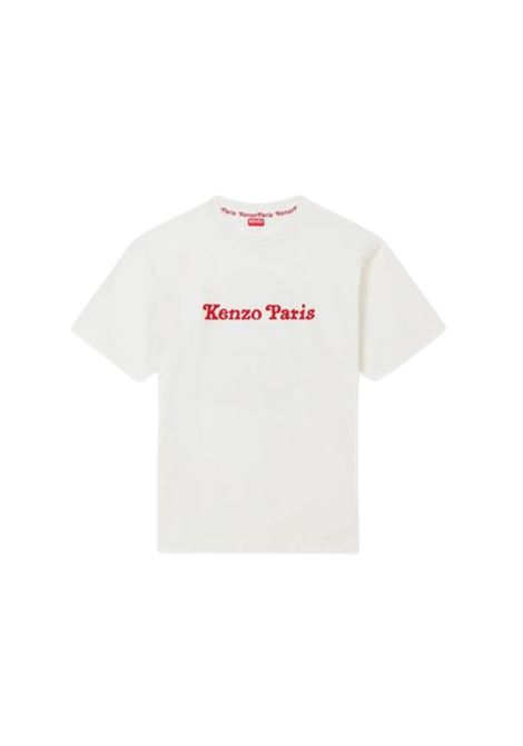 t-shirt paris uomo bianca KENZO | FF58TS4814SG02
