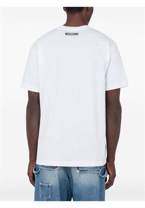 italian inspiration t-shirt man white MOSCHINO | 251ZZ070202411001