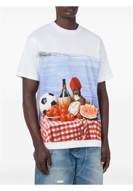 italian inspiration t-shirt man white MOSCHINO | 251ZZ070202411001
