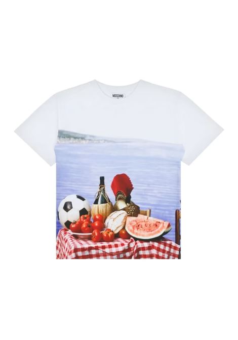 italian inspiration t-shirt man white MOSCHINO | 251ZZ070202411001