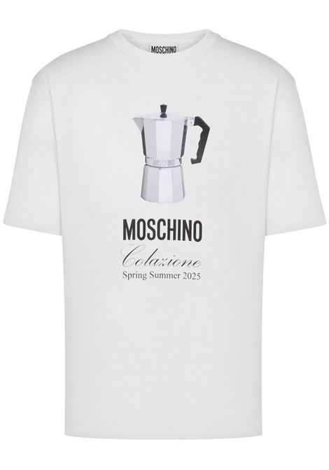 breakfast t-shirt man white MOSCHINO | 251ZZ070602411001