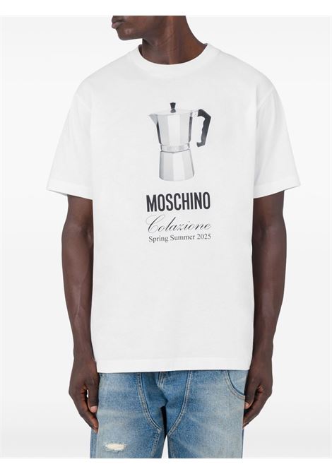 breakfast t-shirt man white MOSCHINO | 251ZZ070602411001