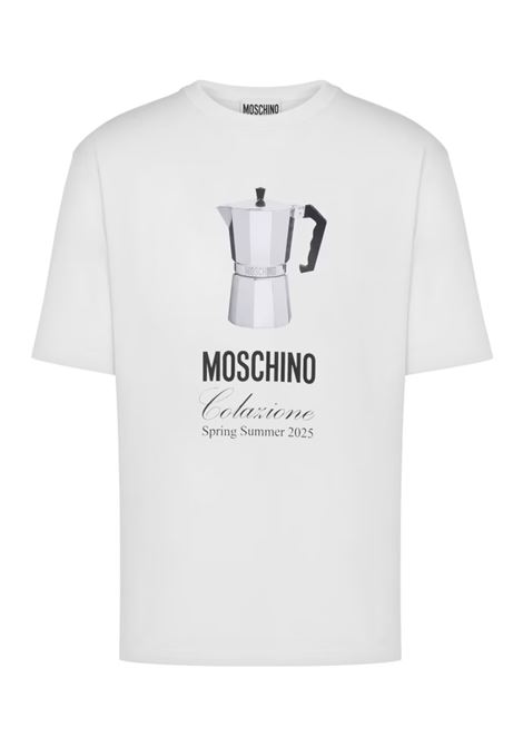breakfast t-shirt man white MOSCHINO | 251ZZ070602411001