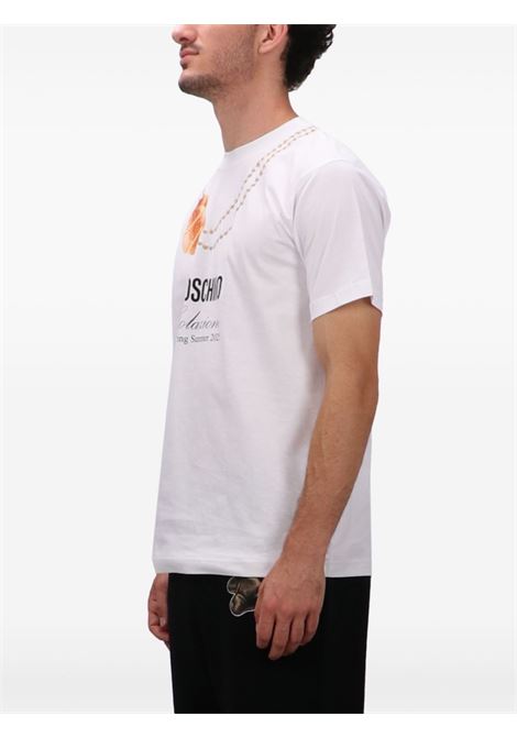 breakfast t-shirt man white MOSCHINO | 251ZZ070702411001