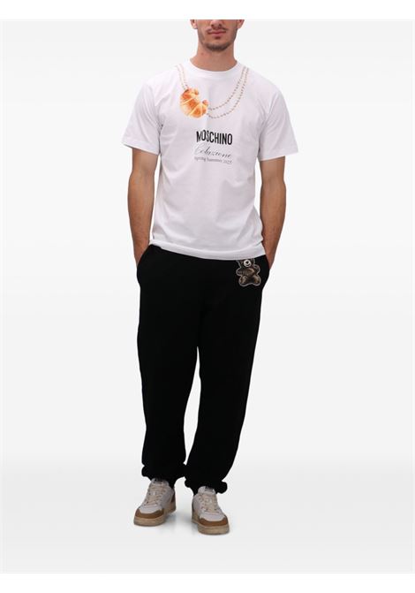 breakfast t-shirt man white MOSCHINO | 251ZZ070702411001