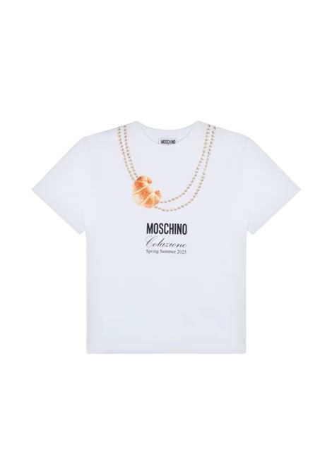breakfast t-shirt man white MOSCHINO | 251ZZ070702411001