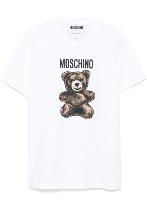 teddy bear t-shirt man white  MOSCHINO | 251ZZ071002411001