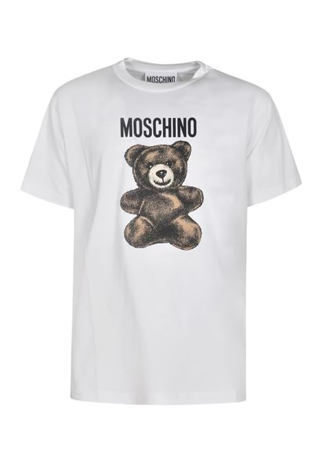 teddy bear t-shirt man white MOSCHINO | 251ZZ071002411001