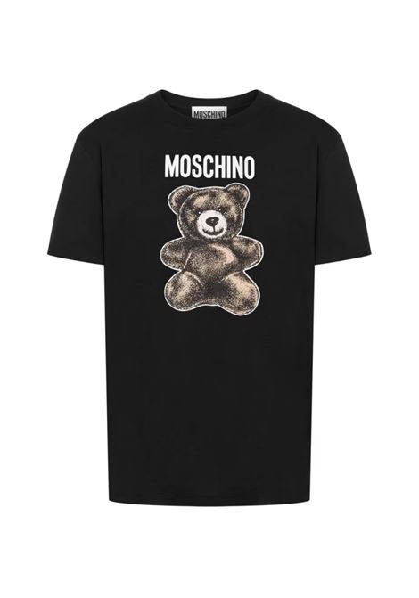 teddy bear t-shirt man black MOSCHINO | 251ZZ071002411555