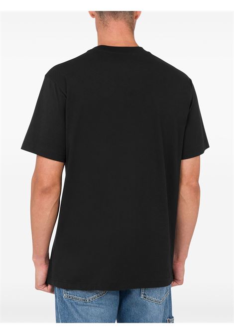 eggs print t-shirt man black MOSCHINO | 251ZZ071502411555