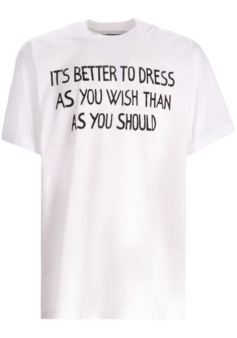 message print t-shirt man white MOSCHINO | 251ZZ071602411001