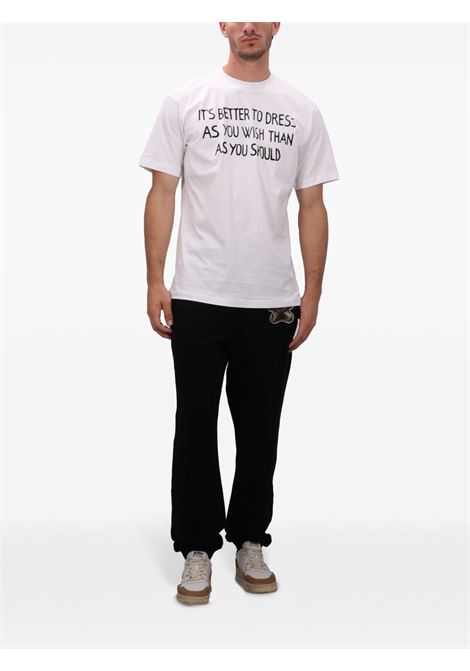 message print t-shirt man white MOSCHINO | 251ZZ071602411001