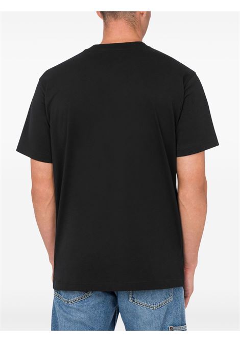 laurel crown logo t-shirt man black MOSCHINO | 251ZZ072202411555