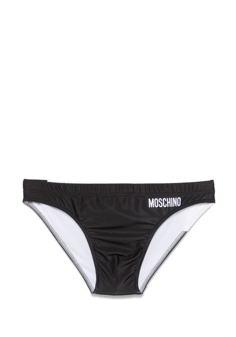 slip mare yin yang bianco e nero MOSCHINO | 251ZZ420102771001