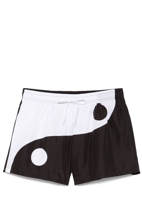 box mare yin yang uomo bianco e nero MOSCHINO | 251ZZ420602742001