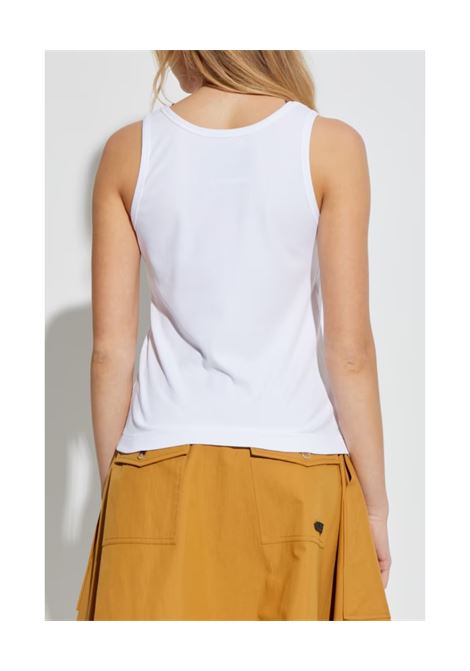 canotta mini laurel crown uomo bianca MOSCHINO | 251ZZ890502451001