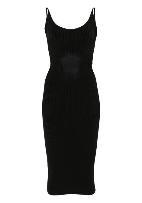 midi dress black womn MUGLER | 25P2RO162911281999