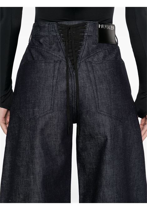 barrel leg jeans woman blue MUGLER | 25P6PA04872014RD600