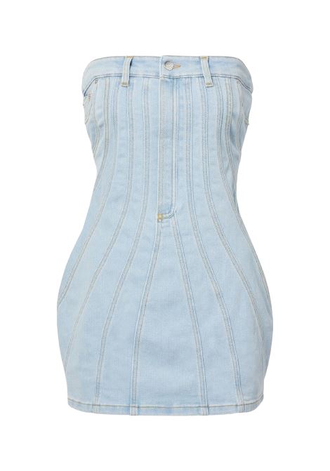 denim mini dress donna MUGLER | 25P6RO16162426048