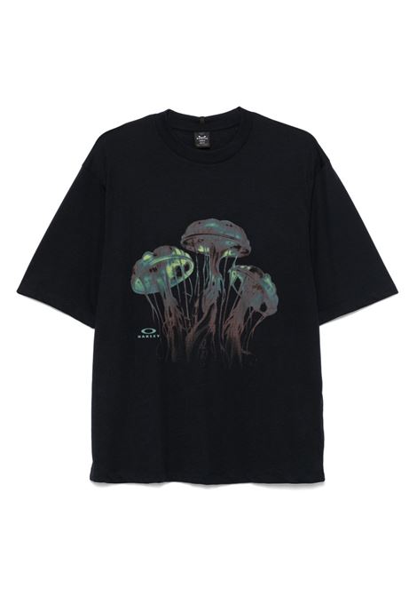 t-shirt jellyfish uomo nera OAKLEY | FOA40685402E