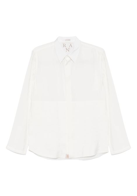 camicia gauze uomo bianca RANRA | AMSS25LS01550C003