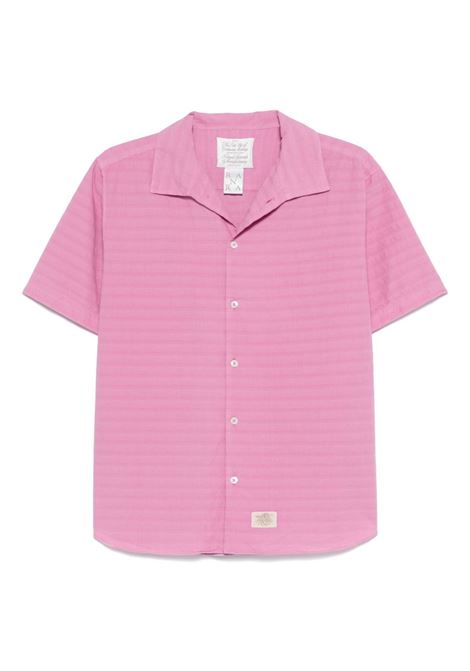 sun stripy cotton shirt man pink RANRA | AMSS25SS01594C408