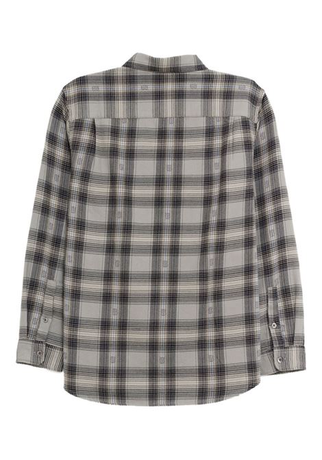 motif plaid shirt man grey STÜSSY | 11103520008