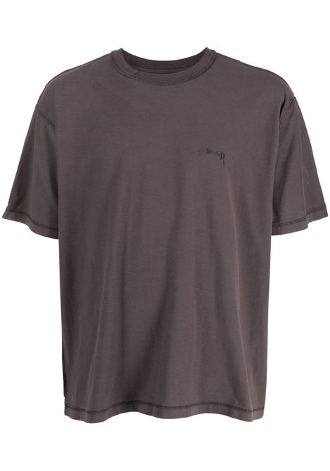 lazzy tee uomo nero sbiadito STÜSSY | 11402830090