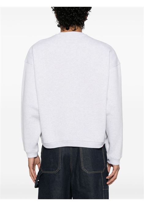 stu applique crew uomo grigia STÜSSY | 1185770062