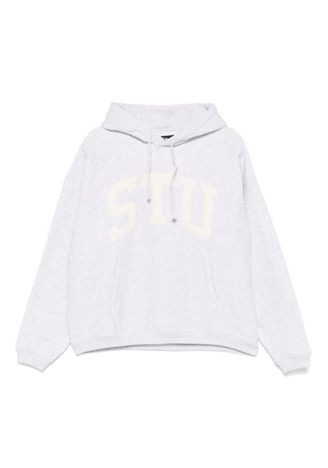 stu relaxed hoodie uomo grigia STÜSSY | 1185780062