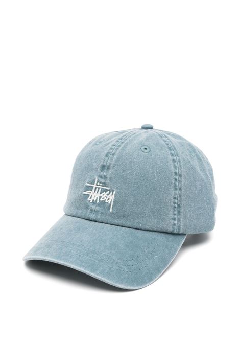 basic washed low po cap uomo blu STÜSSY | 13111632527