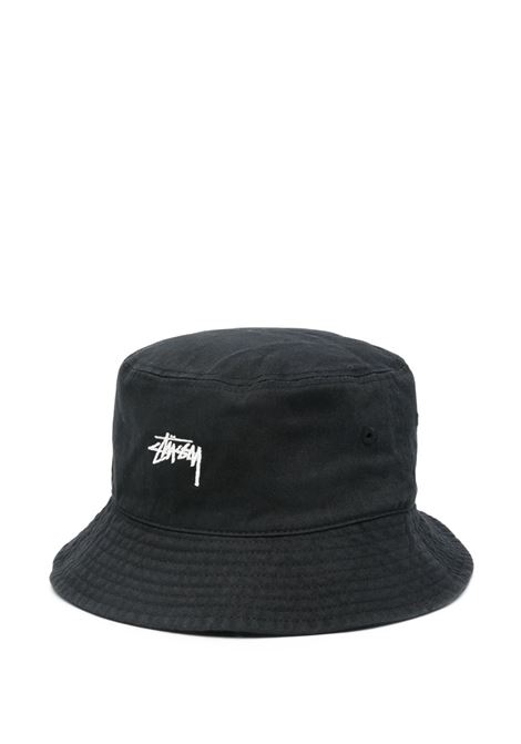 bucket hat stock man black STÜSSY | 13212210001