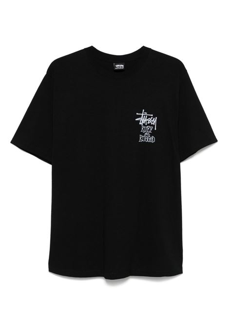 well suited tee uomo nera STÜSSY | 19050810001