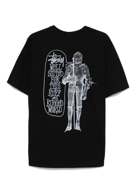 well suited tee uomo nera STÜSSY | 19050810001