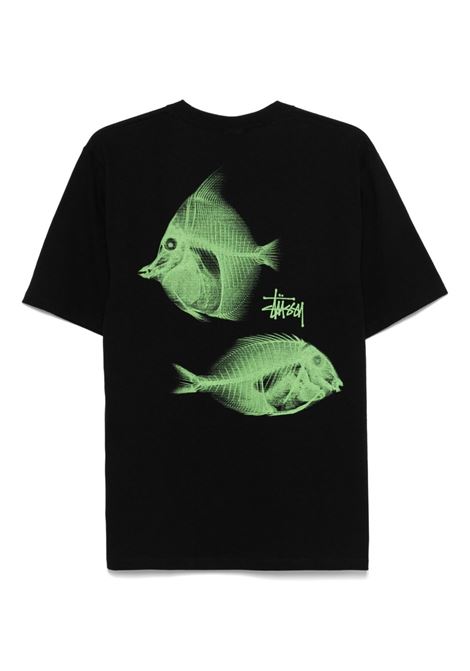 x-ray fishin tee uomo nera STÜSSY | 19050830001