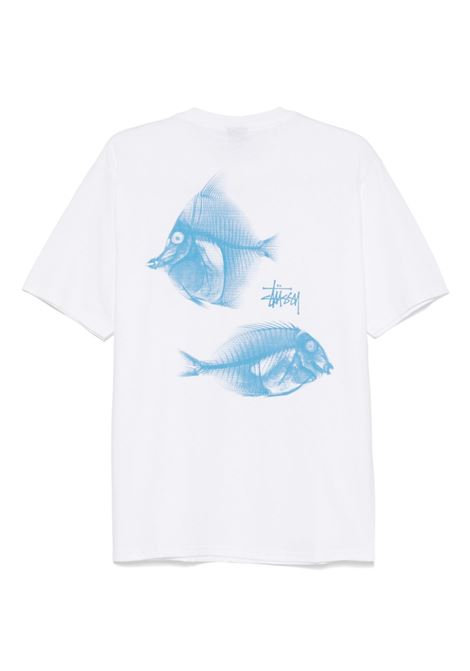 x-ray fishin tee man white STÜSSY | 19050831201